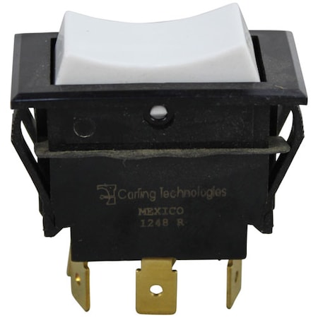 Pitco Rocker Switch 7/8 X 1-1/2 Dpdt Ctr-On PP10559